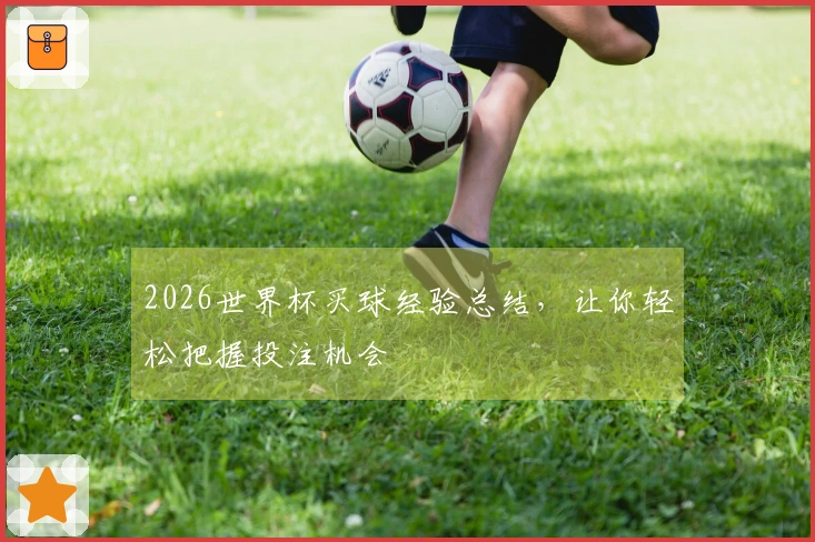 2026世界杯买球经验总结，让你轻松把握投注机会